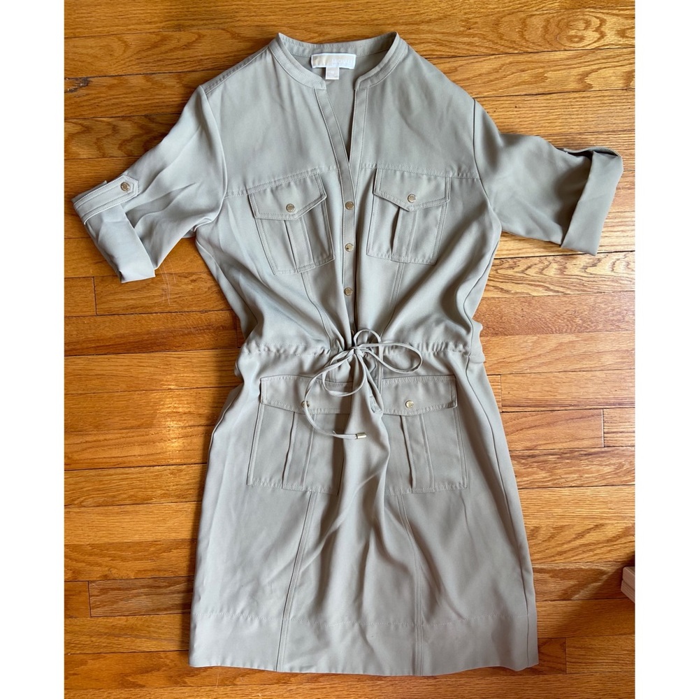 Michael Korea tan utility dress